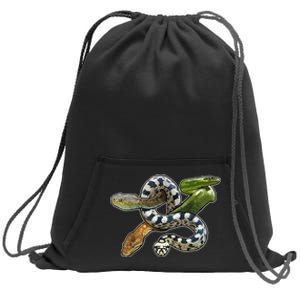 Snakes Snake Species Herpetology Sweatshirt Cinch Pack Bag