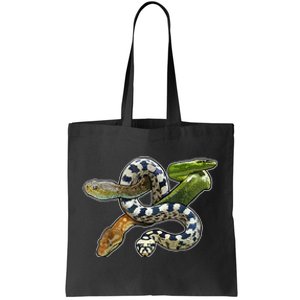 Snakes Snake Species Herpetology Tote Bag