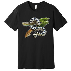 Snakes Snake Species Herpetology Premium T-Shirt