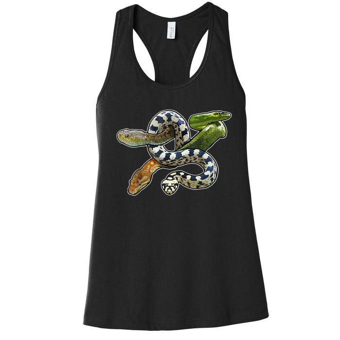 Snakes Snake Species Herpetology Women's Racerback Tank