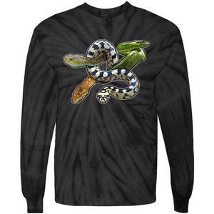 Snakes Snake Species Herpetology Tie-Dye Long Sleeve Shirt