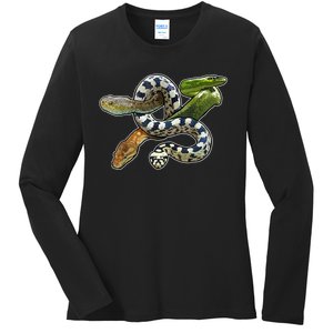 Snakes Snake Species Herpetology Ladies Long Sleeve Shirt