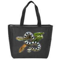 Snakes Snake Species Herpetology Zip Tote Bag