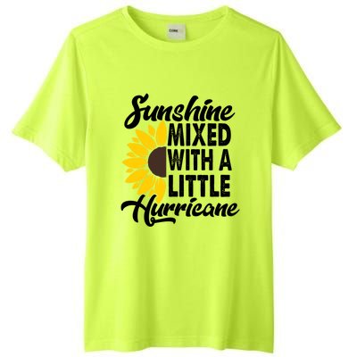 Sunflower She's Sunshine Mixed With A Little Hurricane Cute Gift Tall Fusion ChromaSoft Performance T-Shirt