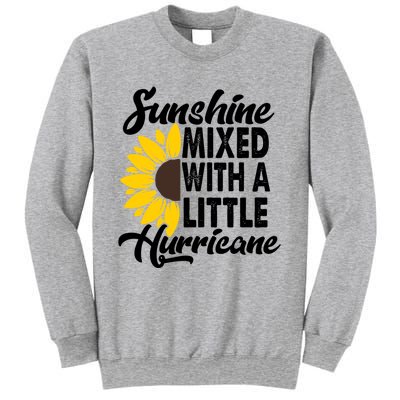 Sunflower She's Sunshine Mixed With A Little Hurricane Cute Gift Sweatshirt