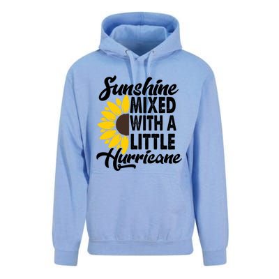 Sunflower She's Sunshine Mixed With A Little Hurricane Cute Gift Unisex Surf Hoodie