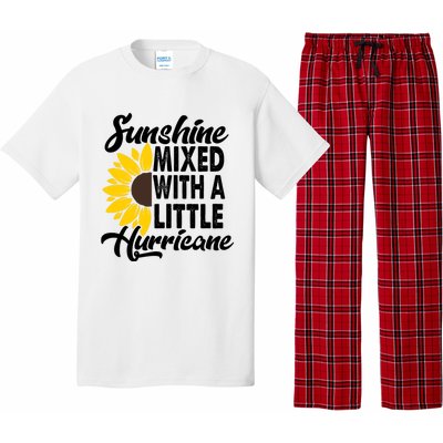 Sunflower She's Sunshine Mixed With A Little Hurricane Cute Gift Pajama Set