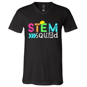 STEM Squad Science Technology Engineering Math Teacher Gift V-Neck T-Shirt