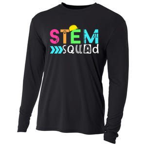 STEM Squad Science Technology Engineering Math Teacher Gift Cooling Performance Long Sleeve Crew