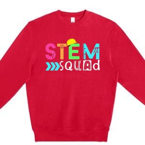 STEM Squad Science Technology Engineering Math Teacher Gift Premium Crewneck Sweatshirt