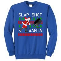 Slap Shot Santa Hockey Christmas Gift Office Christmas Party Meaningful Gift Sweatshirt