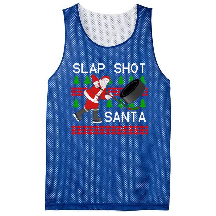 Slap Shot Santa Hockey Christmas Gift Office Christmas Party Meaningful Gift Mesh Reversible Basketball Jersey Tank