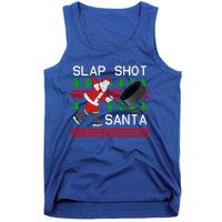 Slap Shot Santa Hockey Christmas Gift Office Christmas Party Meaningful Gift Tank Top