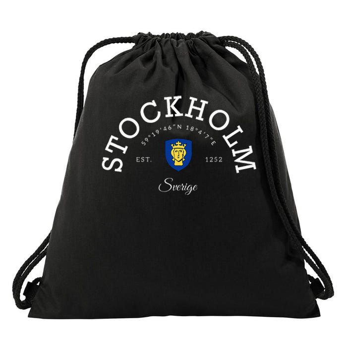 Stockholm Sweden Stockholm Vacation Stockholm Drawstring Bag