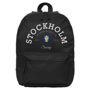 Stockholm Sweden Stockholm Vacation Stockholm 16 in Basic Backpack