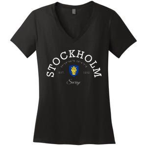 Stockholm Sweden Stockholm Vacation Stockholm Women's V-Neck T-Shirt