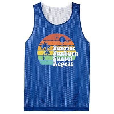 Sunrise Sunburn Sunset Repeat Vacation Summer Gift Gift Mesh Reversible Basketball Jersey Tank