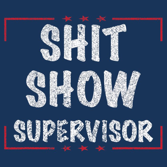 Shit Show Supervisor, Funny Dad Mom Boss Teacher Present 16 in Basic Backpack