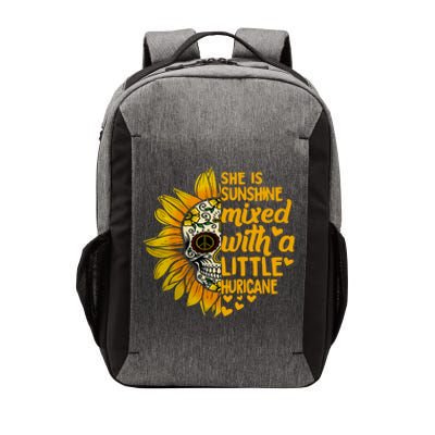 Sunflower Skull She Is Sunshine Mixed With A Hurricane Gift Vector Backpack