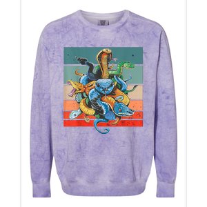 Snake Species Colorblast Crewneck Sweatshirt