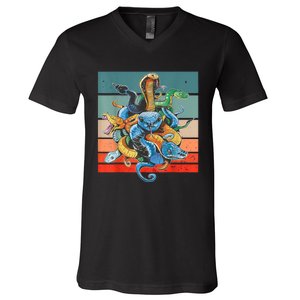 Snake Species V-Neck T-Shirt