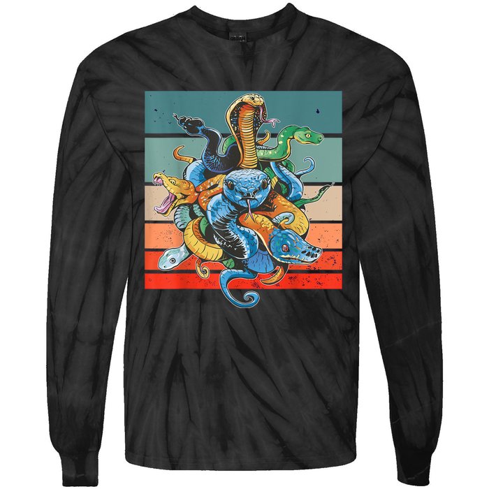 Snake Species Tie-Dye Long Sleeve Shirt