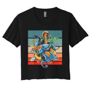 Snake Species Women's Crop Top Tee