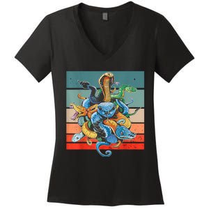 Snake Species Women's V-Neck T-Shirt