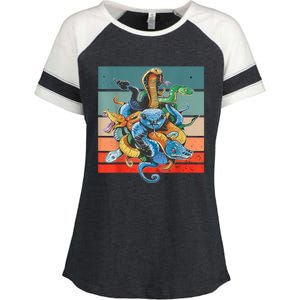 Snake Species Enza Ladies Jersey Colorblock Tee