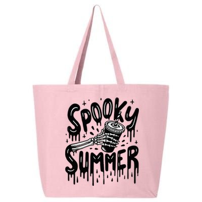 Summerween Spooky Summer Skeleton With Iced Coffee 25L Jumbo Tote