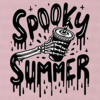 Summerween Spooky Summer Skeleton With Iced Coffee 25L Jumbo Tote