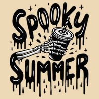 Summerween Spooky Summer Skeleton With Iced Coffee Bag