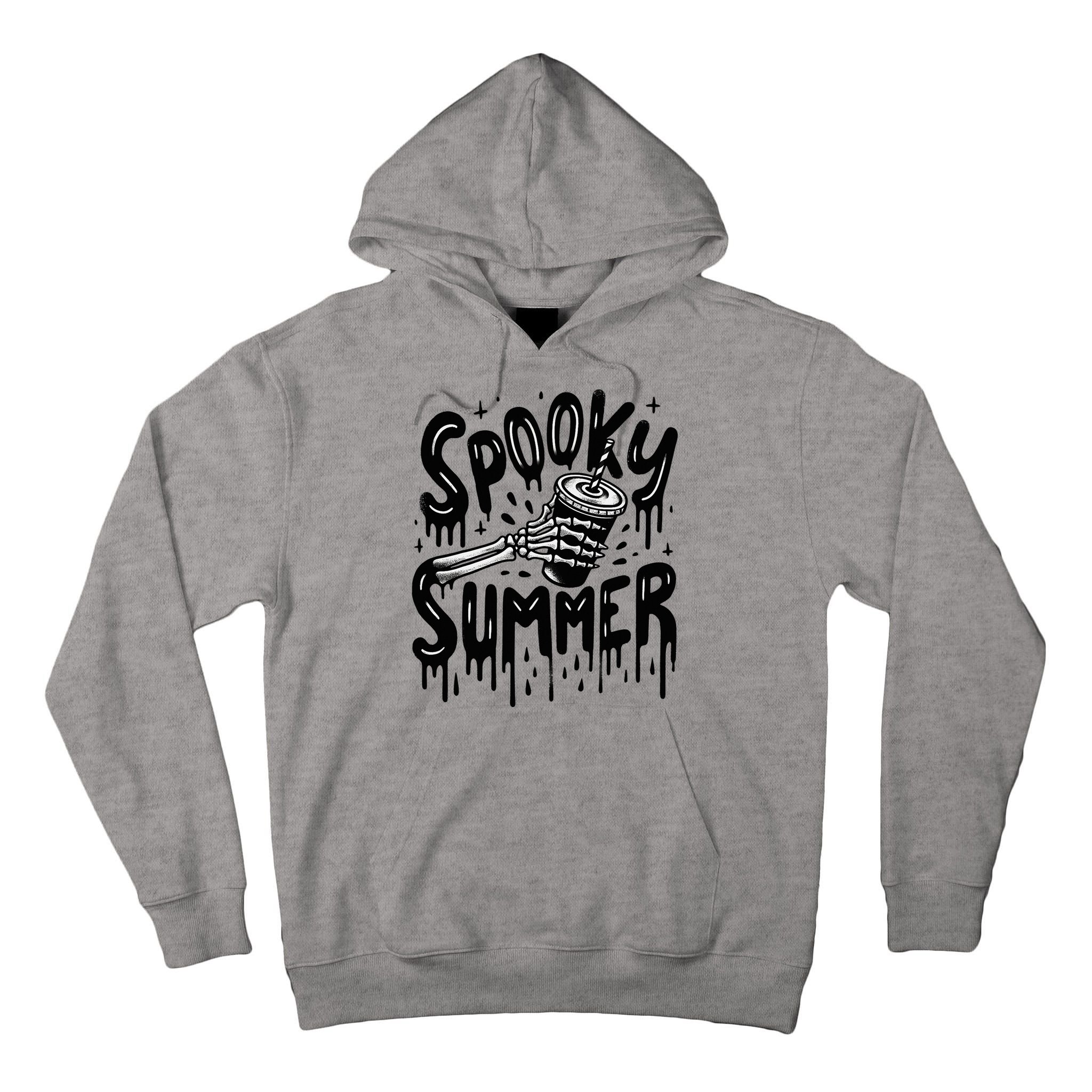 Summerween Spooky Summer Skeleton With Iced Coffee Tall Hoodie