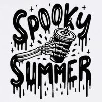 Summerween Spooky Summer Skeleton With Iced Coffee Cool Comfort Performance Bucket Hat