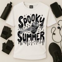 Summerween Spooky Summer Skeleton With Iced Coffee Performance Shirt