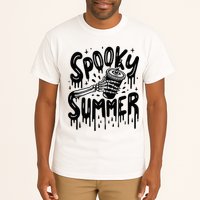 Summerween Spooky Summer Skeleton With Iced Coffee Tall T-Shirt