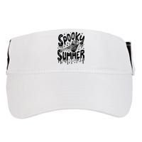 Summerween Spooky Summer Skeleton With Iced Coffee Adult Drive Performance Visor