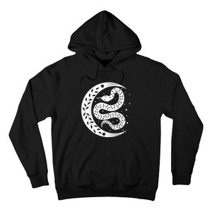 Snake Stars Sky Half Moon Herpetologist Reptile Lover Hoodie