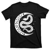 Snake Stars Sky Half Moon Herpetologist Reptile Lover T-Shirt