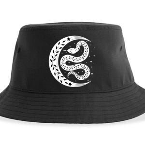 Snake Stars Sky Half Moon Herpetologist Reptile Lover Sustainable Bucket Hat