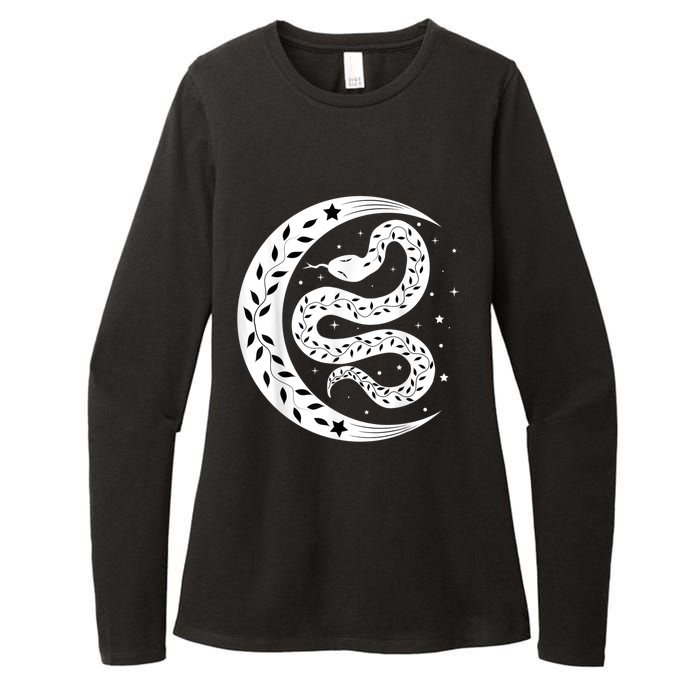 Snake Stars Sky Half Moon Herpetologist Reptile Lover Womens CVC Long Sleeve Shirt