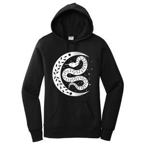 Snake Stars Sky Half Moon Herpetologist Reptile Lover Women's Pullover Hoodie