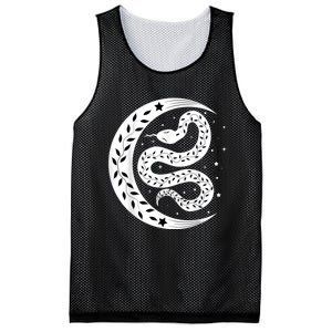 Snake Stars Sky Half Moon Herpetologist Reptile Lover Mesh Reversible Basketball Jersey Tank