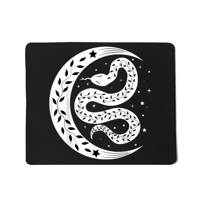 Snake Stars Sky Half Moon Herpetologist Reptile Lover Mousepad