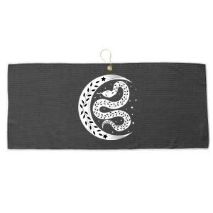 Snake Stars Sky Half Moon Herpetologist Reptile Lover Large Microfiber Waffle Golf Towel