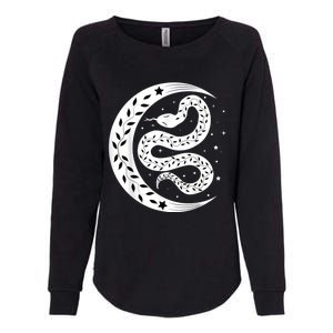 Snake Stars Sky Half Moon Herpetologist Reptile Lover Womens California Wash Sweatshirt