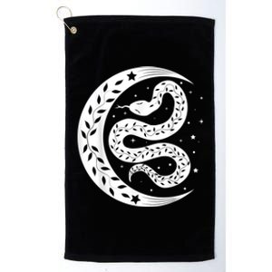 Snake Stars Sky Half Moon Herpetologist Reptile Lover Platinum Collection Golf Towel