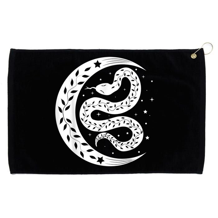 Snake Stars Sky Half Moon Herpetologist Reptile Lover Grommeted Golf Towel