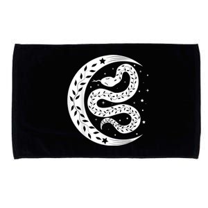 Snake Stars Sky Half Moon Herpetologist Reptile Lover Microfiber Hand Towel