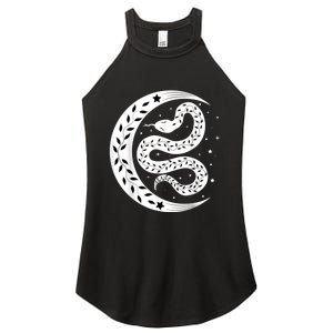 Snake Stars Sky Half Moon Herpetologist Reptile Lover Women's Perfect Tri Rocker Tank